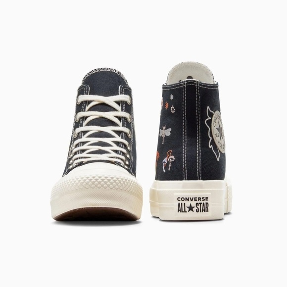 Converse Black and White High-Top Sneakers - Picture 2 of 4